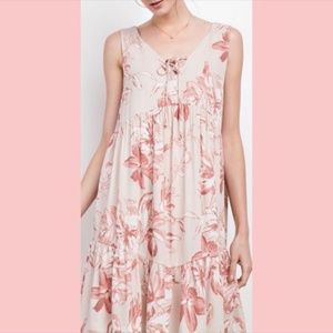 Boho Swing Dress Vintage Rose & Cream NWT {Sale}